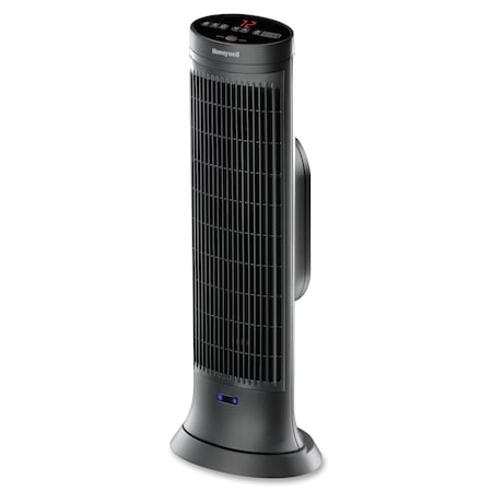 Honeywell Digital Tower Heater, Remote, Motion Sensor, 23-1/2"H, Black HWLHCE323V